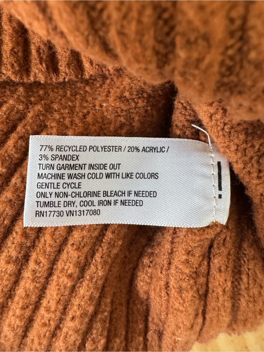 Light Rust Brown Crewneck Sweater - Soft Pullover for Fall Layering - Picture 7 of 10